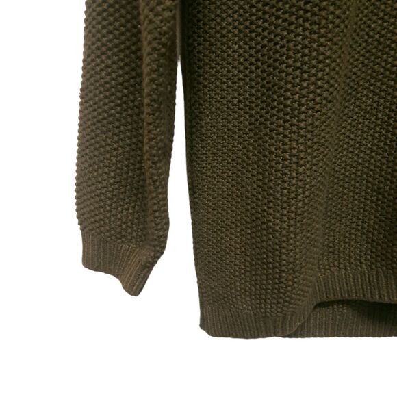 H&M Divided Olive Green Pullover Knit Sweater Women's Small - Picture 3 of 3